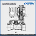 China diaphragm pilot operated 8 inch electric valve brass 12V water valve with 1million cycles solenoid coil